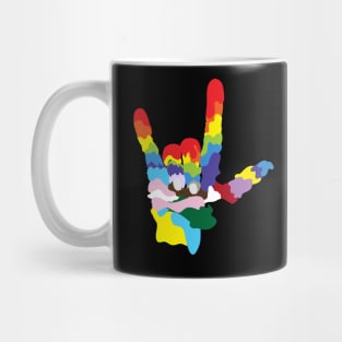 Pride Hand Love LGBTQ Mug